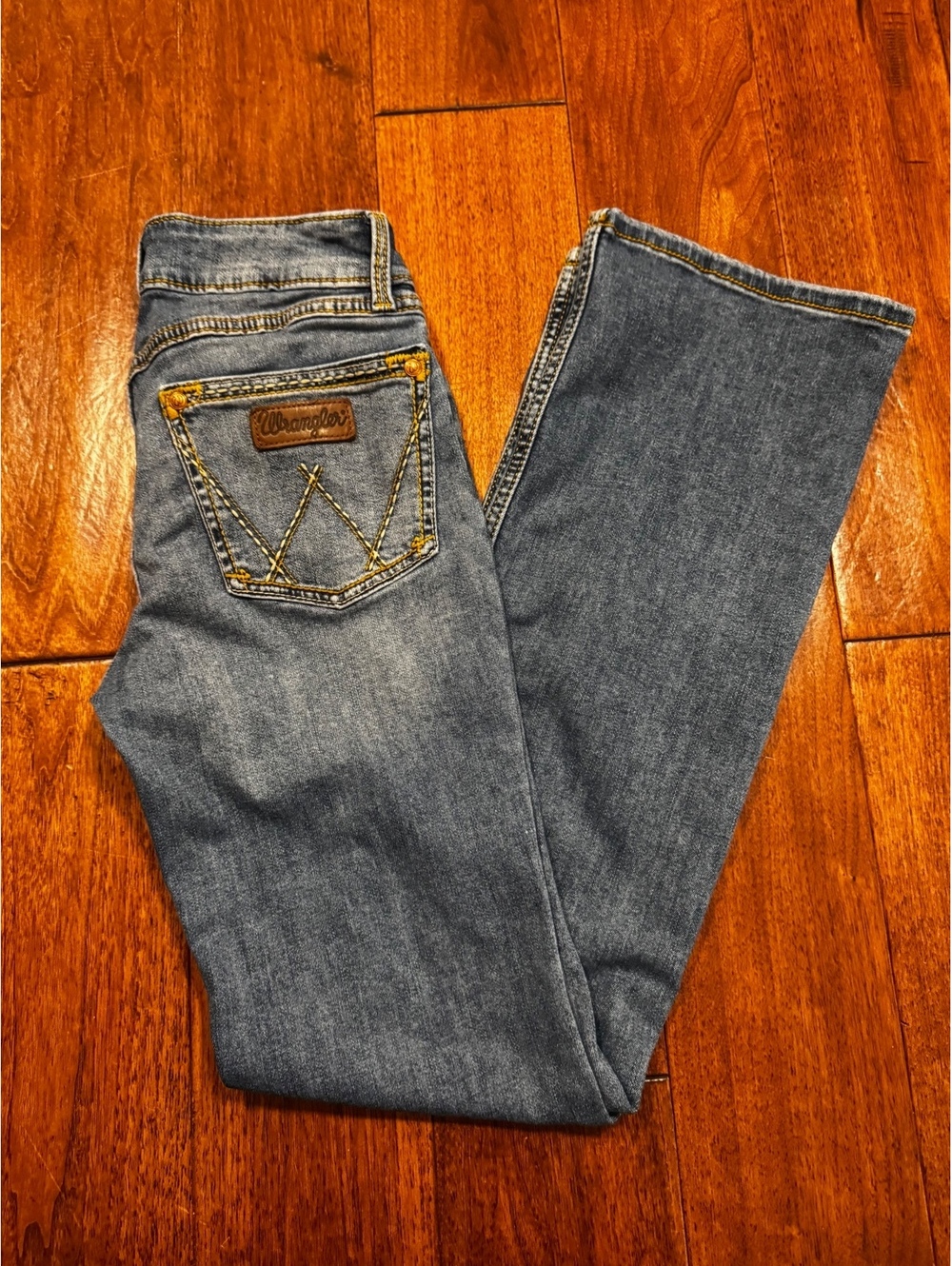 Wrangler Boot Cut Jeans Women’s 3x32 Low Rise Y2K Western Medium Wash
